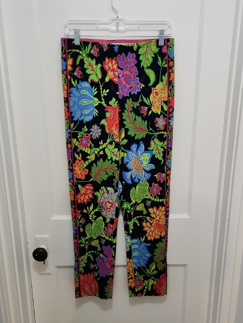 Gretchen Scott Women's Classic Floral Pull On Pants Size Large